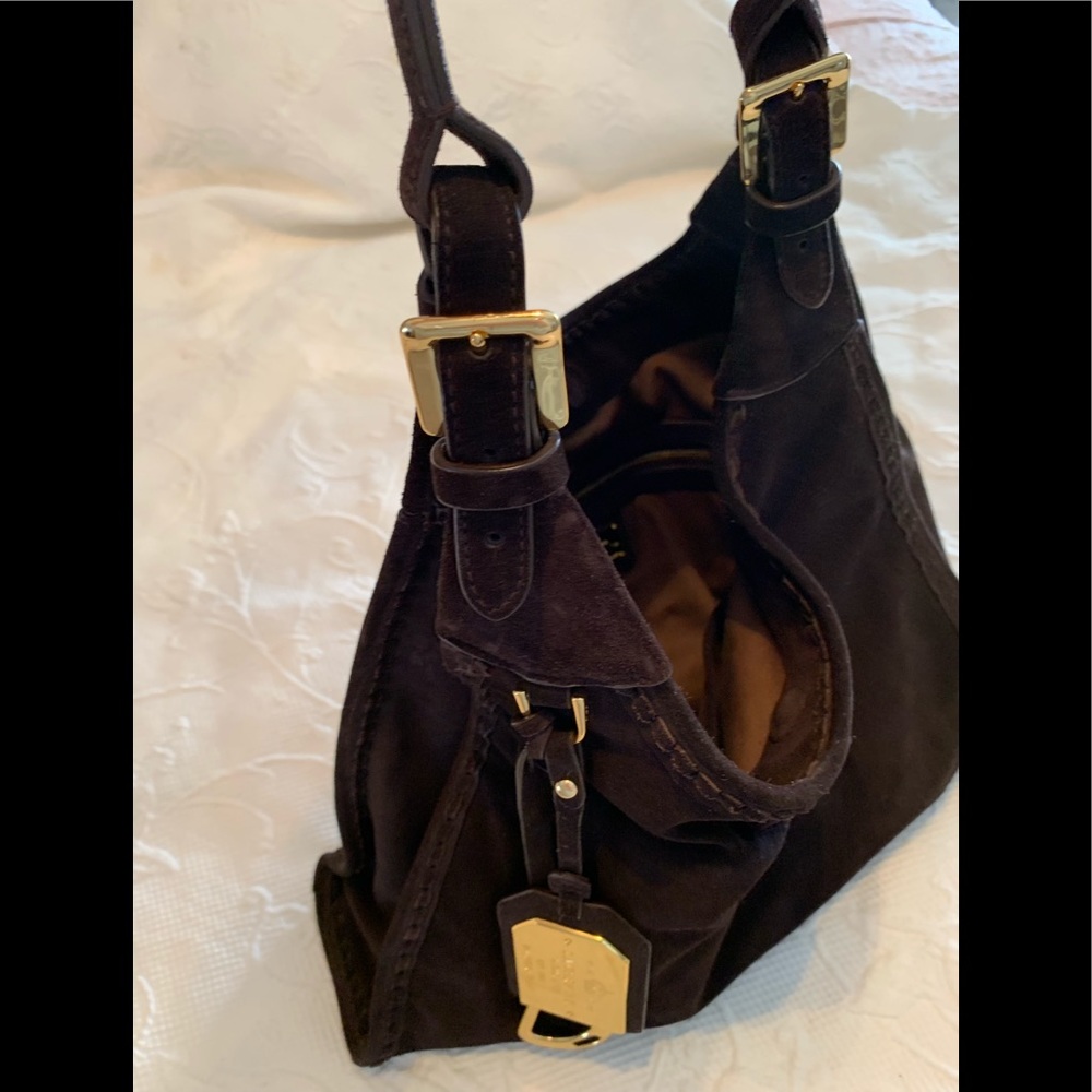 Ralph Lauren suede hobo